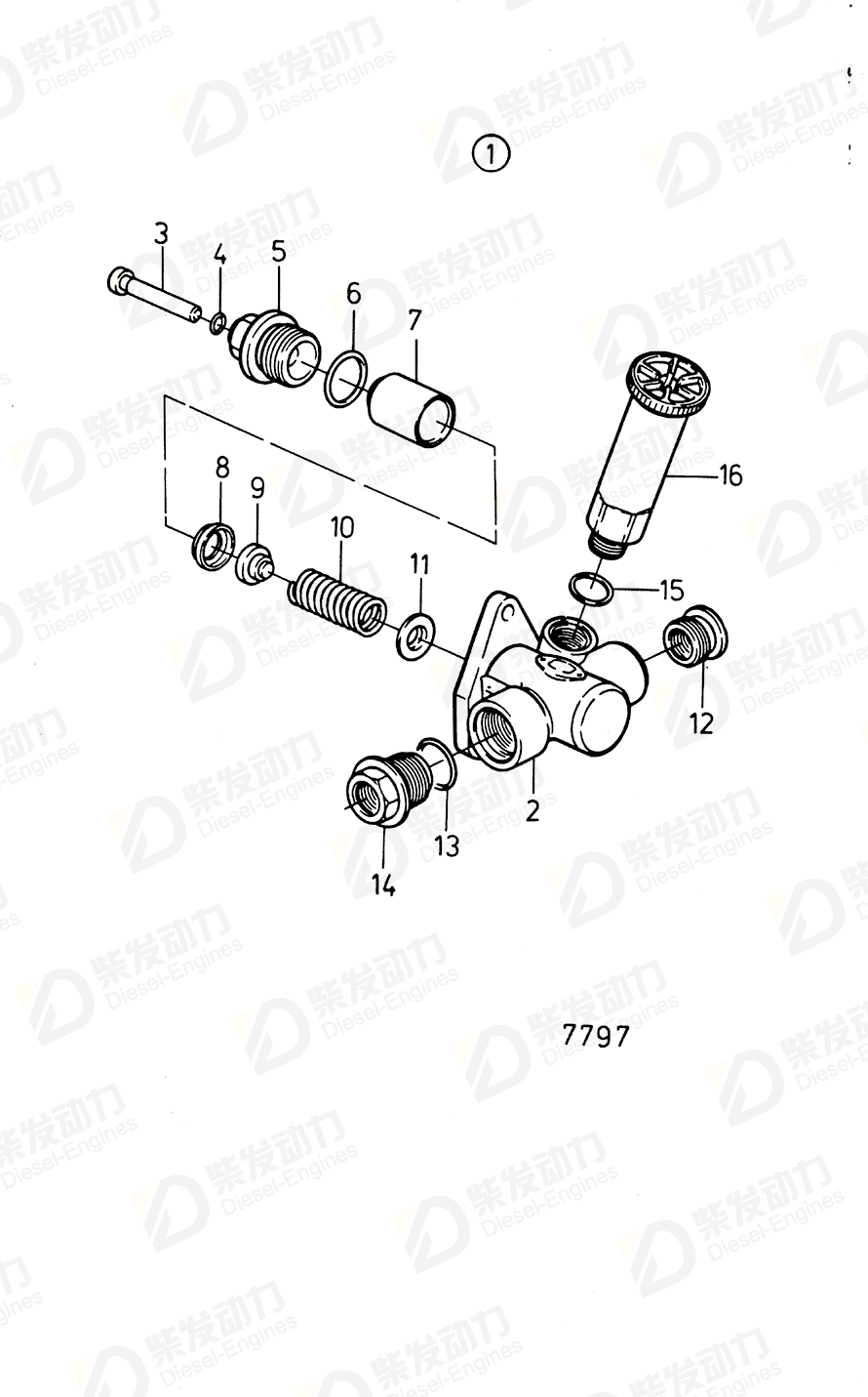 VOLVO Feed Pump 862460 Drawing